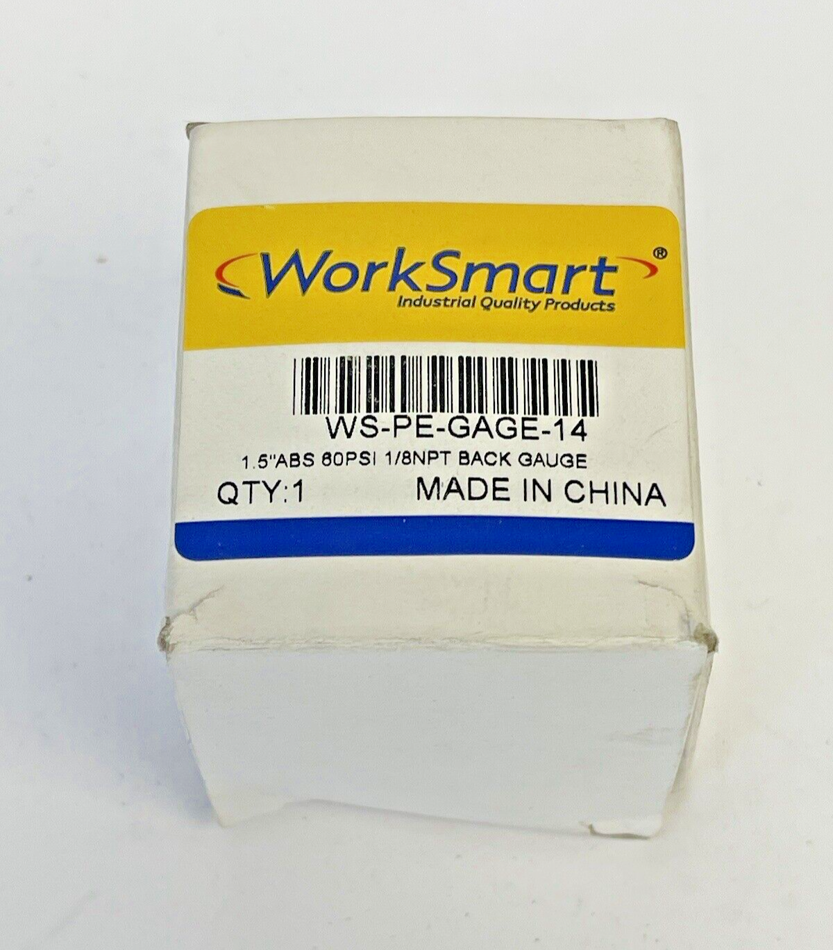 WORKSMART - WS-PE-GAGE-14 - PRESSURE GAUGE - 1.5" DIAMETER, 1/8" NPT, 0-60 PSI1