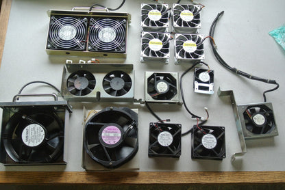 LOT of 13 FANS / FAN ASSEMBLIES - GREAT for MACHINE MAINTENANCE / COMPUTER TECH 0