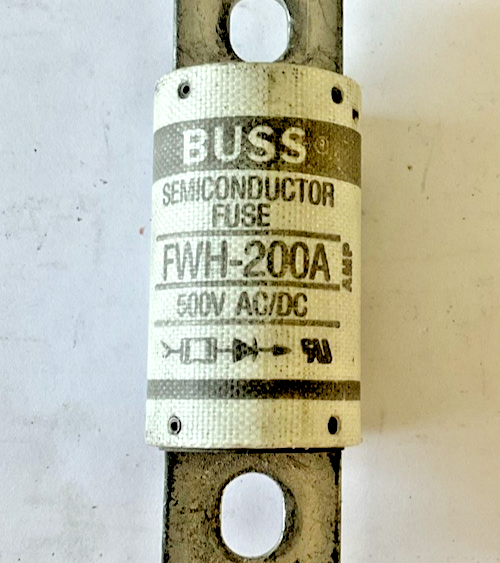 BUSS FWH-200A SEMICONDUCTOR FUSE  500VAC/DC ***LOTOF2***2
