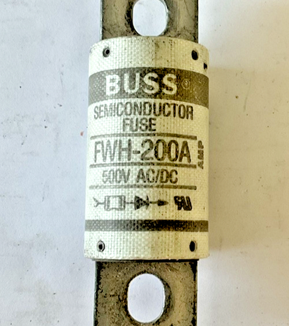 BUSS FWH-200A SEMICONDUCTOR FUSE  500VAC/DC ***LOTOF2***2