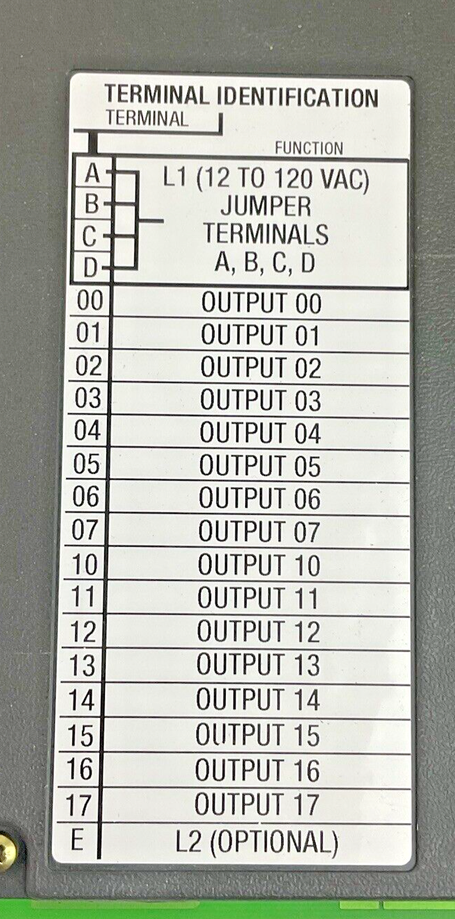 1771-OAD/C OUTPUT MODULE REV.F01 SER.C2