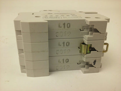 ABB, S253, L 10A, CIRCUIT BREAKER, Nr.15, 3P, 220/380VAC, MAX 240VAC, NEW, S25