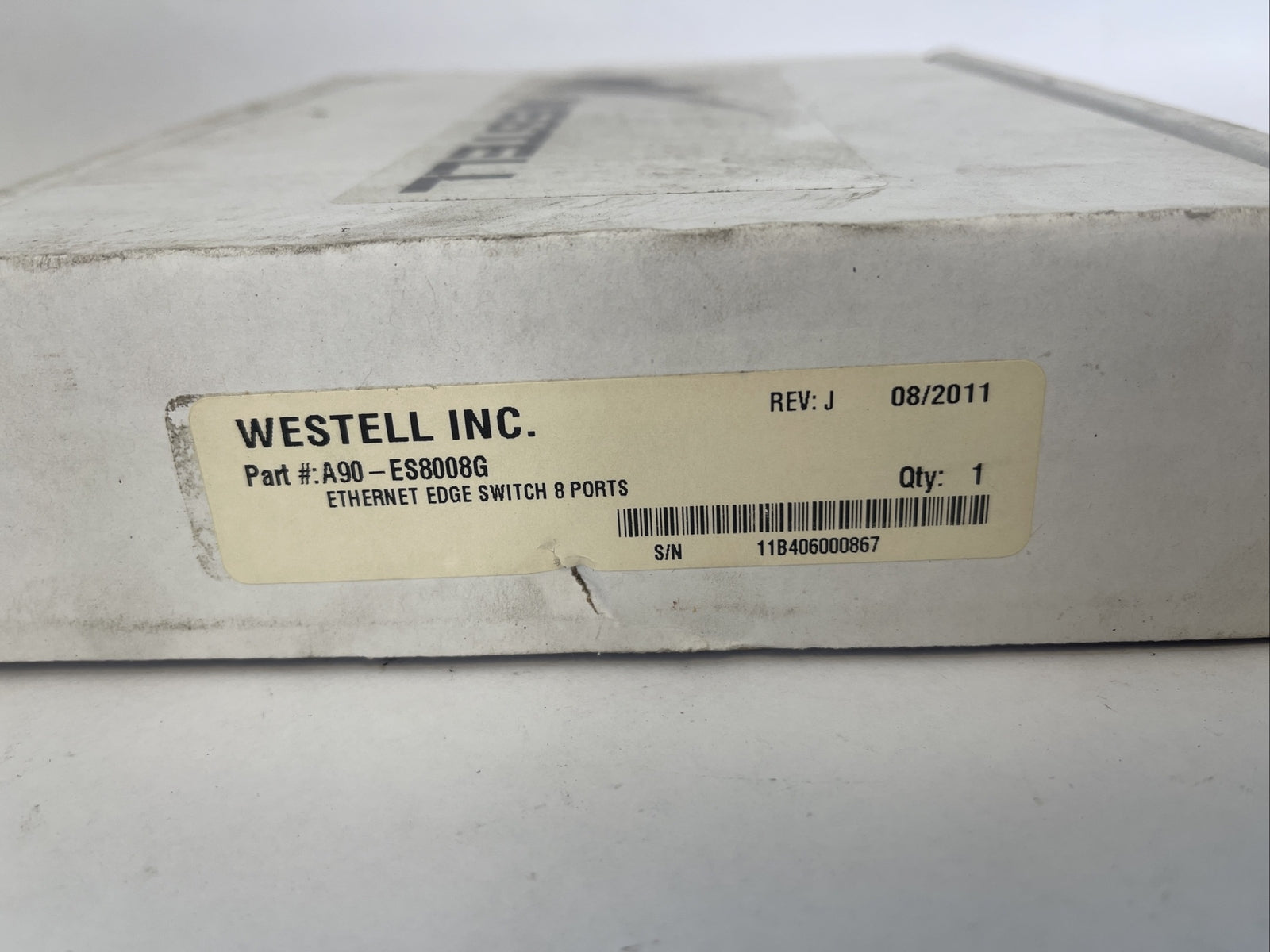 WESTELL A90-ES8008G ETHERNET MAGED SWITCH 8 PORTS GIG REV J0