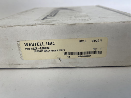 WESTELL A90-ES8008G ETHERNET MAGED SWITCH 8 PORTS GIG REV J0