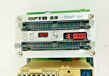 OPTO 22 SNAP8M W/ SNAP-OAC5(8) W/ SNAP B4  8 SLOT MODULE RACK1