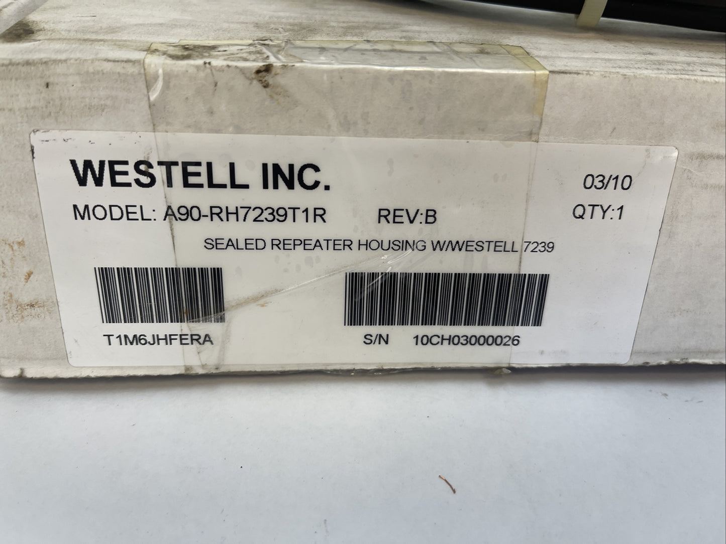 WESTELL A90-RH7239T1R REV B SEALED REPEATER HOUSING W/WESTELL 7239 (ILR7239LWI5)1