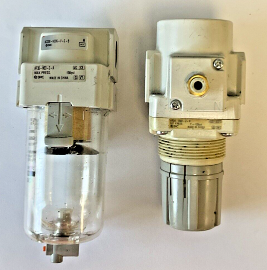 SMC AC30B-N03G-V-Z-B 150PSI, AF30-N03-Z-A W/ AR30-N03-Z-B 7-125PSI FILTER0
