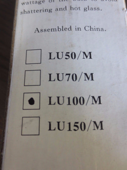 LU100/M HIGH PRESSURE SODIUM BULB - 100W - CLEAR - NEW SURPLUS1
