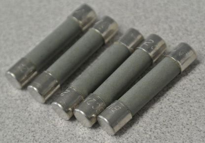 LOT of 5 / BUSS BK/ABC-2 MINIATURE CERAMIC TUBE FUSE / 250VAC / 2A NEW SURPLUS3