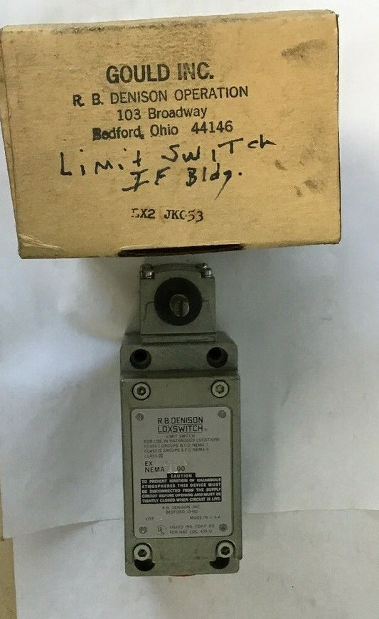 GOULD EX2 JK053 R.B.DENISON LOXSWITCH NEMA A600 0