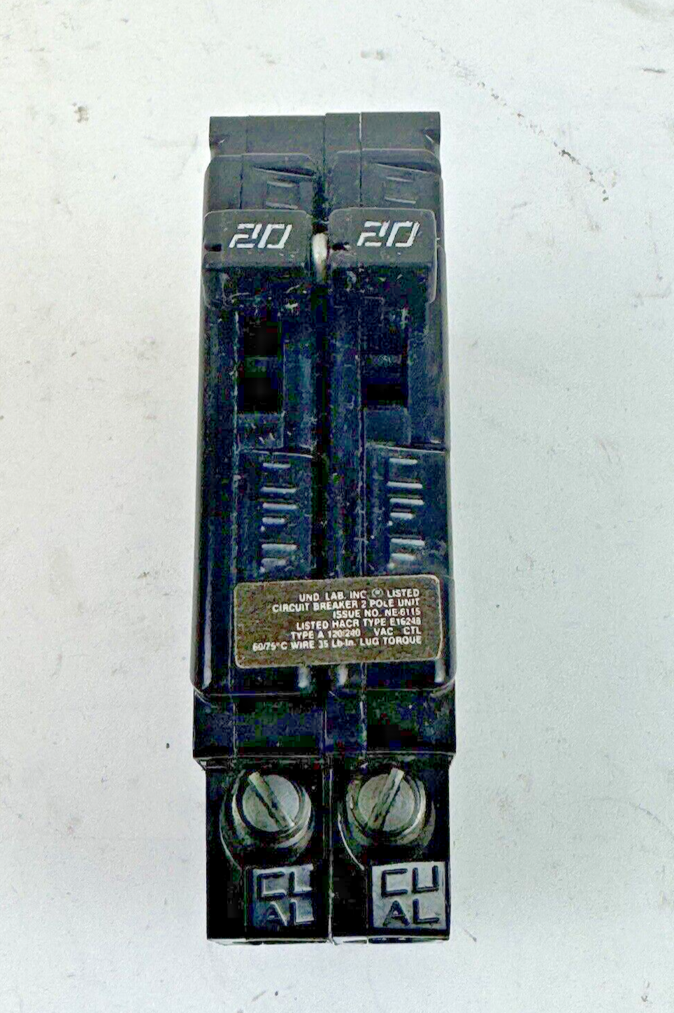 CHALLENGER *BOX OF 7* - A220K - COM. TRIP CIRCUIT BREAKERS -2 POLE/20 A/240 VAC8