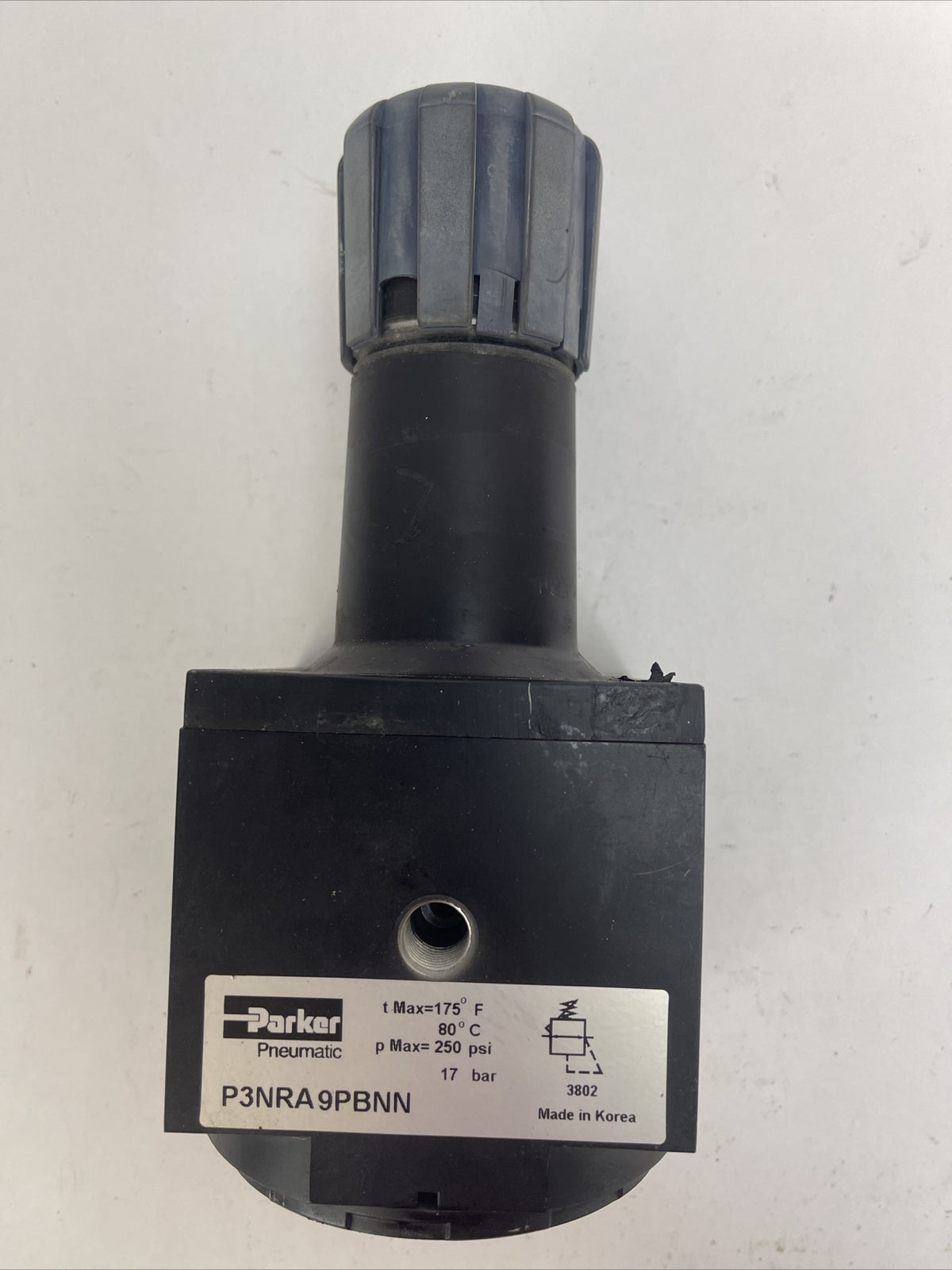 PARKER P3NRA9PBNN 1 1/2" REGULATOR 175F 80C 250PSI 17BAR PNEUMATIC 1