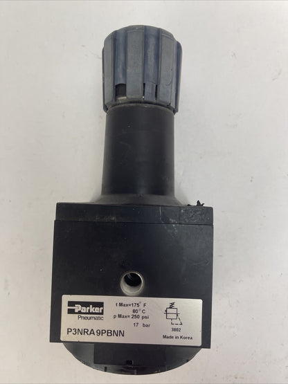PARKER P3NRA9PBNN 1 1/2" REGULATOR 175F 80C 250PSI 17BAR PNEUMATIC 1