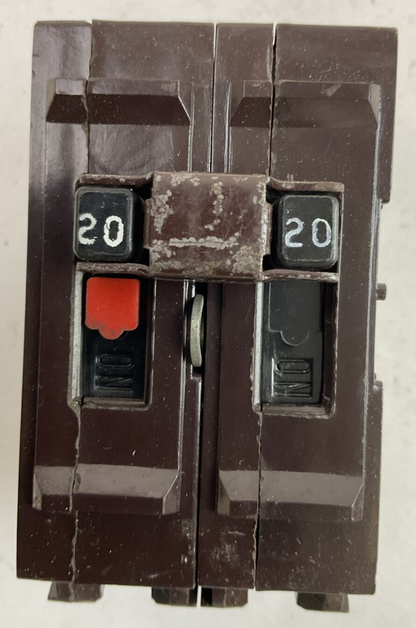 WADSWORTH A220NI CIRCUIT BREAKER 2POLE 20AMP 120/240VAC0