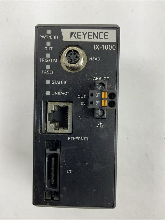 KEYENCE IX-1000 LASER SENSOR AMPLIFIER 24VDC 1.9A0