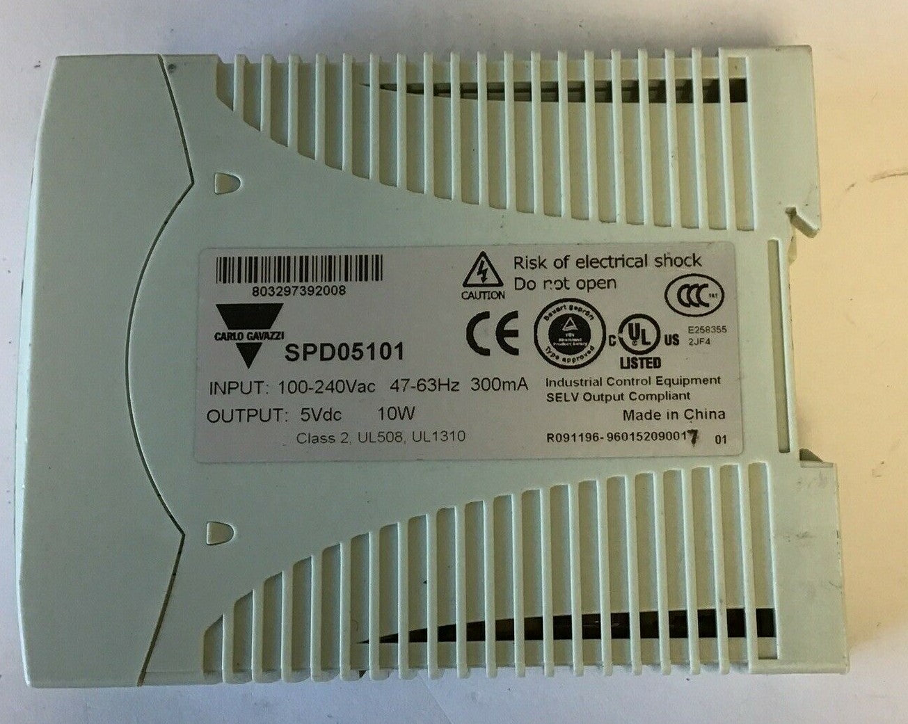 CARLO GAVAZZI SPD05101 AC-DC CONVERTER 5VDC-2A 100-240VAC 10W 47-63HZ1