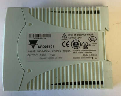 CARLO GAVAZZI SPD05101 AC-DC CONVERTER 5VDC-2A 100-240VAC 10W 47-63HZ1