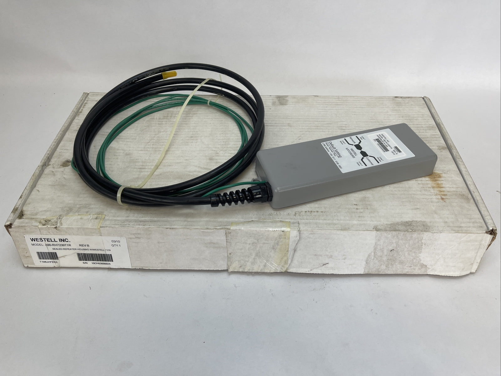 WESTELL A90-RH7239T1R REV B SEALED REPEATER HOUSING W/WESTELL 7239 (ILR7239LWI5)0