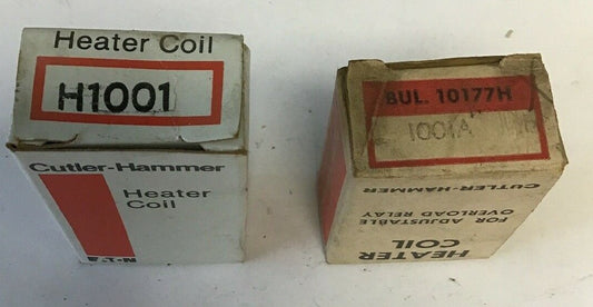 CUTLER HAMMER H1001A ADJ. OVERLOAD RELAY HEATER COIL***LOTOF2***0