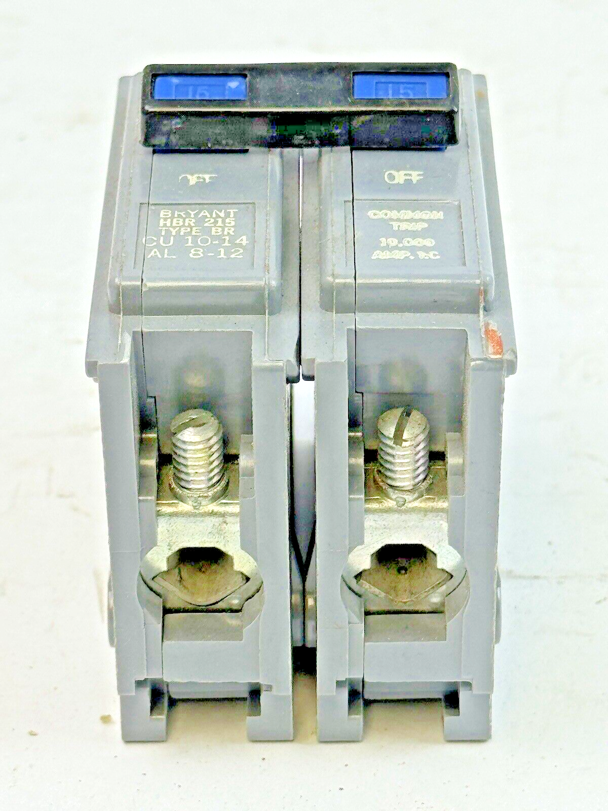 BRYANT *BOX OF 5* - HBR215 - COMMON TRIP CIRCUIT BREAKERS - 2 POLE/15 A/240 VAC5