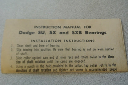 DODGE / RELIANCE 131817 / SX PILLOW BLOCK BALL BEARING UNIT 1-15/16" NEW SURPLUS8