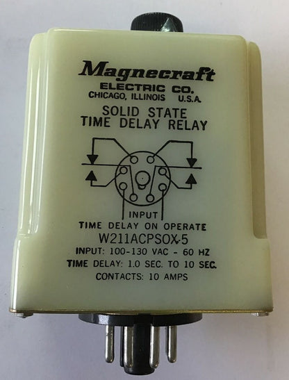 MAGNACRAFT ELECTRIC W211ACPSOX-5 SOLID STATE TIME DELAY RELAY2
