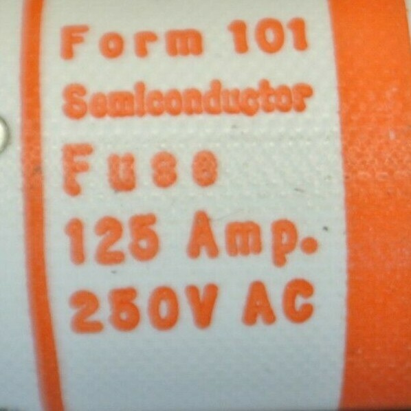 FERRAZ / GOULD SHAWMUT A25X125-4 / RECTIFIER FUSE / 125A / 250VAC / NEW SURPLUS2