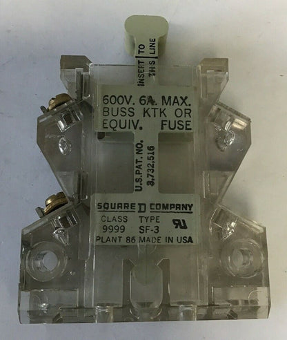 SQUARE D 9999 SF-3 FUSE HOLDER  600V 6AMP 0