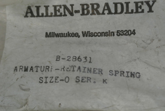 LOT of 10 / ALLEN-BRADLEY B-28631 ARMATURE RETAINER SPRING SIZE 0 / NEW SURPLUS0
