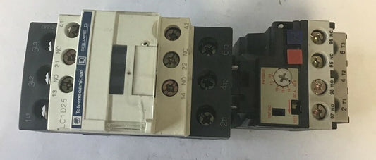 TELEMECANIQUE LC1D25 CONTACTOR W/130299 RELAY 0