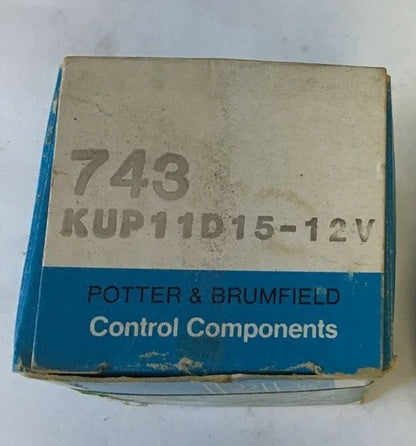 POTTER & BRUMFIELD KUP11D15 12VDC RELAY 600VAC 3A 1/2HP1