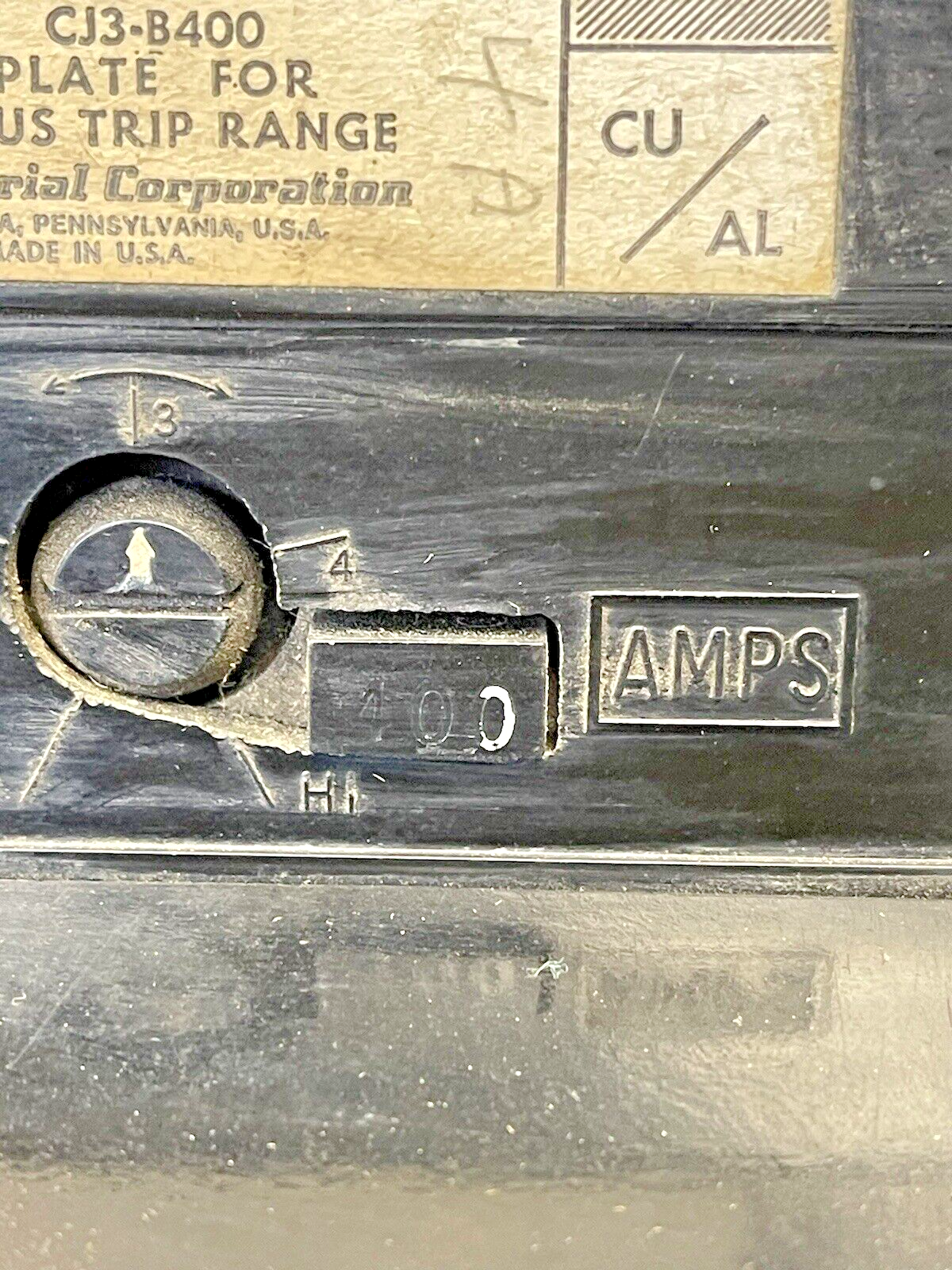 ITE - CJ3-B400 - FUSED CIRCUIT BREAKER - 400A/3 POLE/600VAC WITH 400 AMP TRIP3