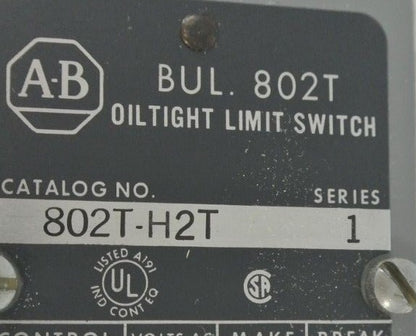 ALLEN-BRADLEY 802T-H2T OILTIGHT LIMIT SWITCH LEVER TYPE, 4-CIRCUIT / NEW SURPLUS1