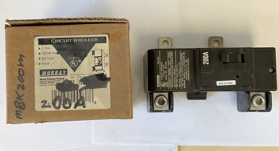 MURRAY M2 200A CIRCUIT BREAKER 120/240VAC 2POLE0
