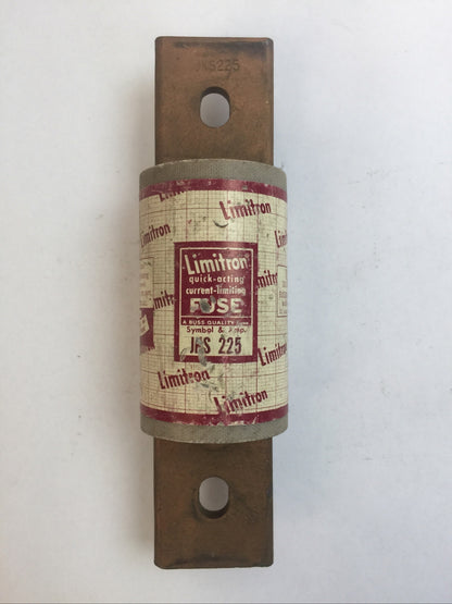 BUSSMAN JKS225 LIMITRON QUICK-ACTING CURRENT-LIMITING FUSE 225AMP 600VAC CLASS J0