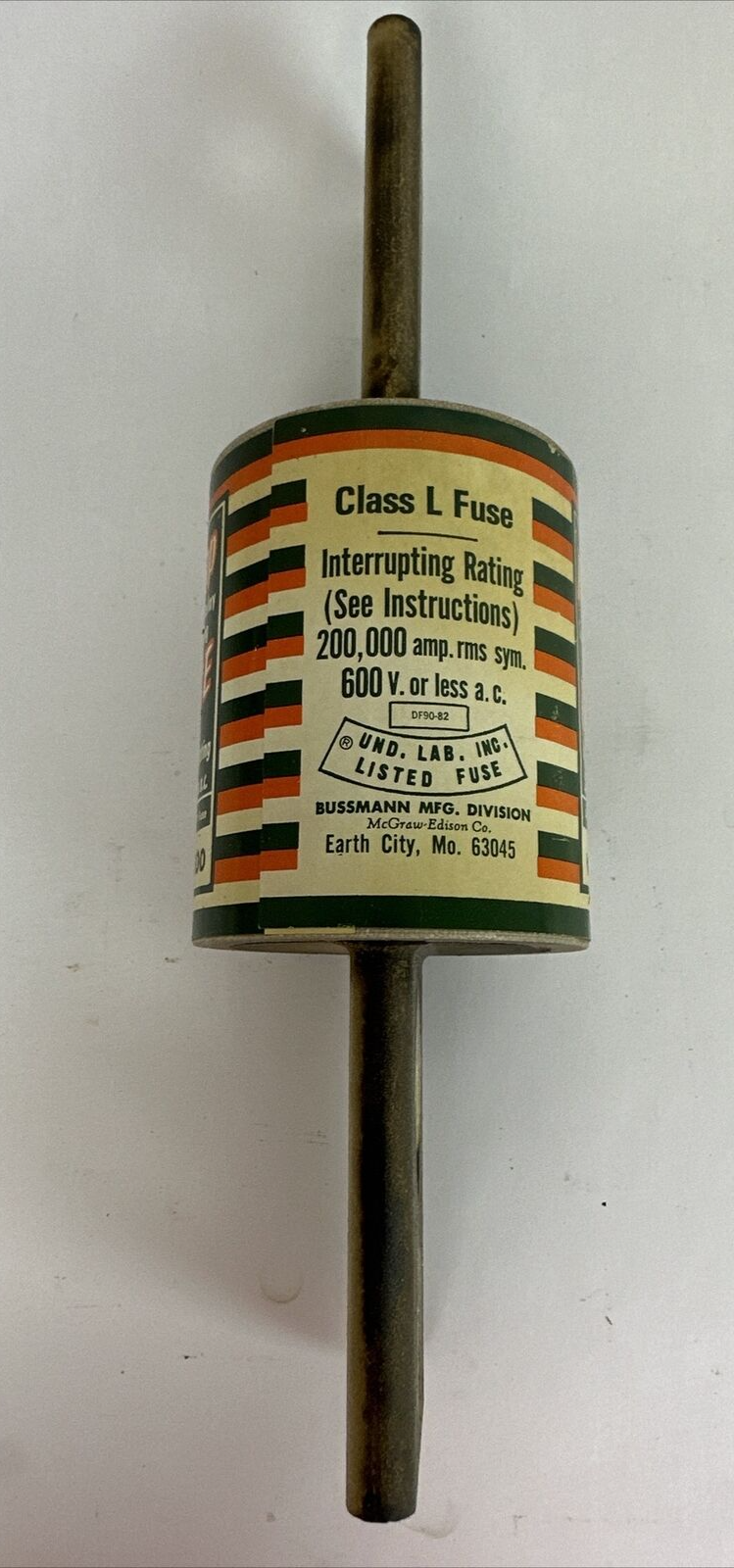 BUSS KRP-C 1500 HI-CAP TIME-DELAY CURRENT-LIMITING CLASS J FUSE 1500AMP 600VAC2