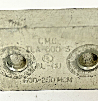 CMC - TLA-600-3- BREAKER TERMINAL LUG  - AL-CU, 600-250 MCM2