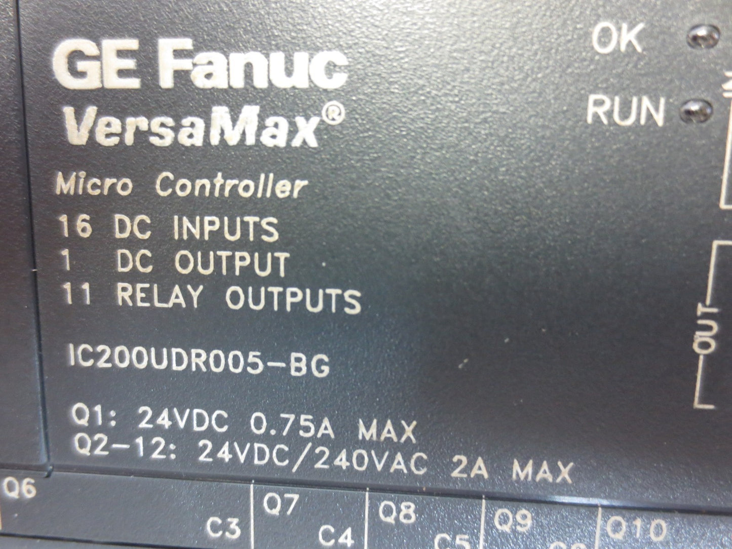 GE FANUC IC200UDR005-BG VERSAMAX MICRO CONTROLLER 24VDC1