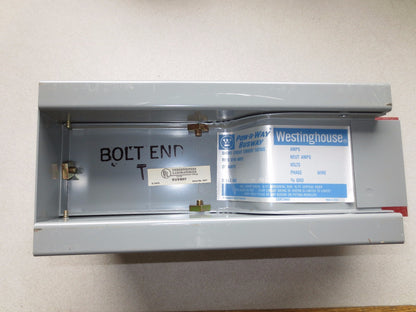 WESTINGHOUSE 2531D01G03 BUS DUCT POW-R-WAY END CLOSER - NEW SURPLUS 2