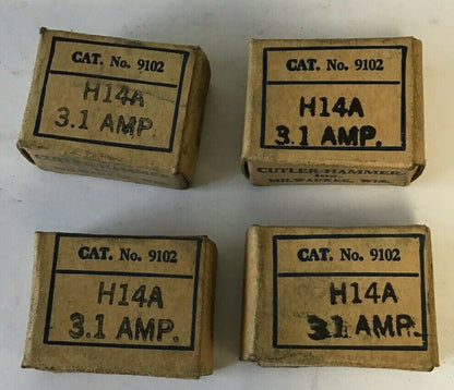 CUTLER HAMMER 9102 H14A 3.1AMP HEATER****LOTOF4****0