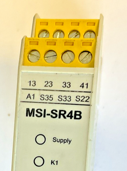 LEUZE MSI-SR4B-01 EMERGENCY STOP RELAY 24VAC/VDC1