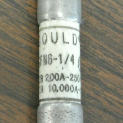 LOT of 8 / GOULD GFN6-1/4 TIME-DELAY FUSES / 6-1/4A / 250VAC / NEW SURPLUS1