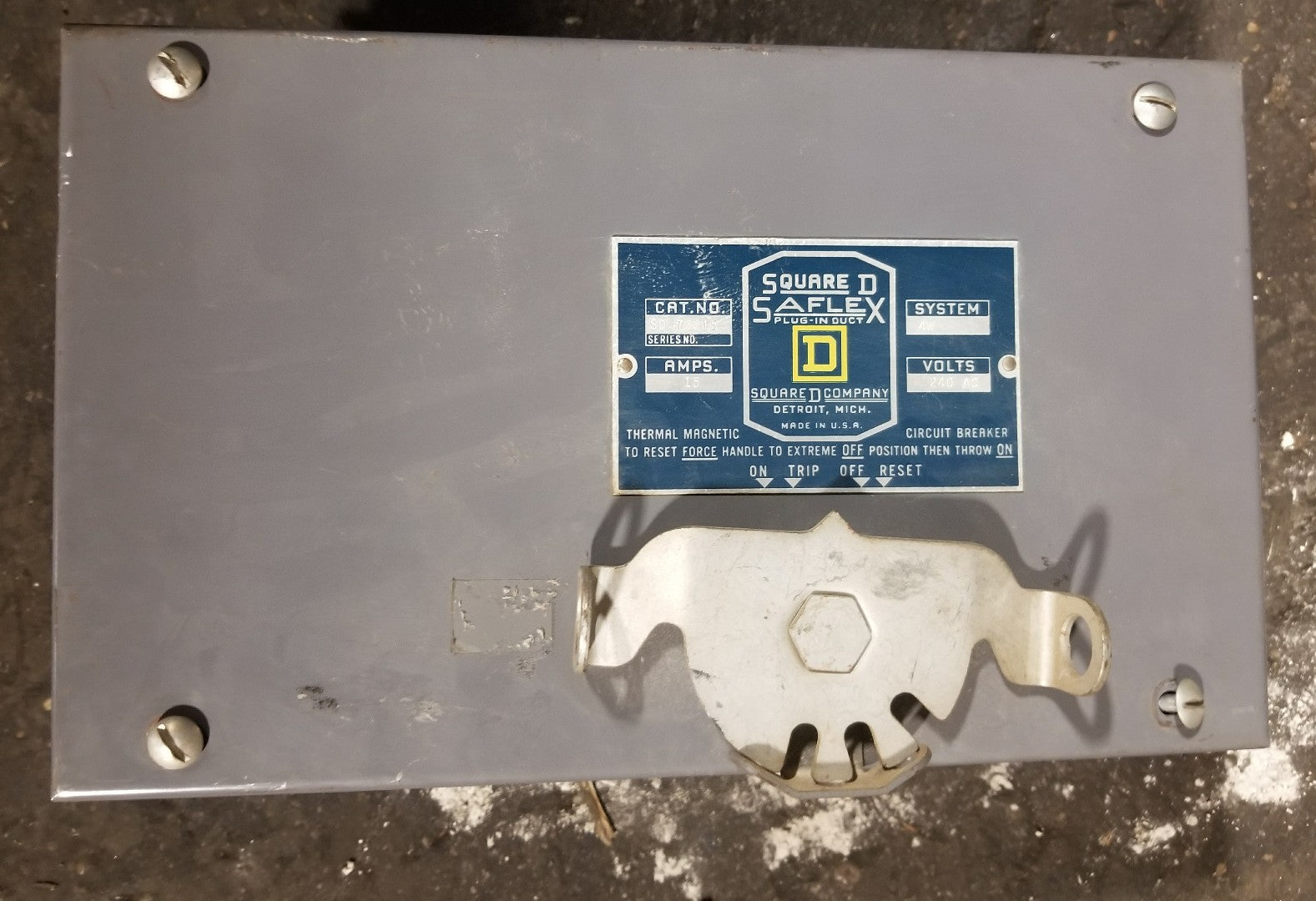 SQUARE D SD SD76915 50 AMP 600V CIRCUIT BREAKER BUS PLUG 992350 sd769500