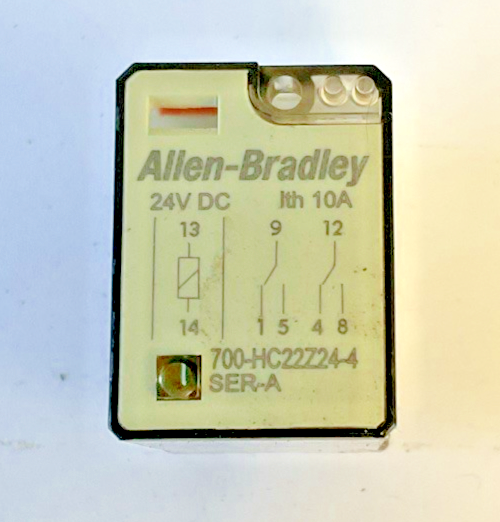 ALLEN BRADLEY 700-HC22Z24-4 W/ 700-HC22Z24 RELAY 24VDC 10A SER.A  ***LOTOF5***1