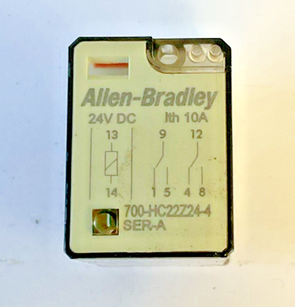 ALLEN BRADLEY 700-HC22Z24-4 W/ 700-HC22Z24 RELAY 24VDC 10A SER.A  ***LOTOF5***1