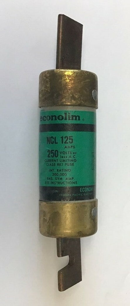 ECONOMY NCL 125 FUSE 125A 250V ECONOLIM CLASS RK1 NCLR1250