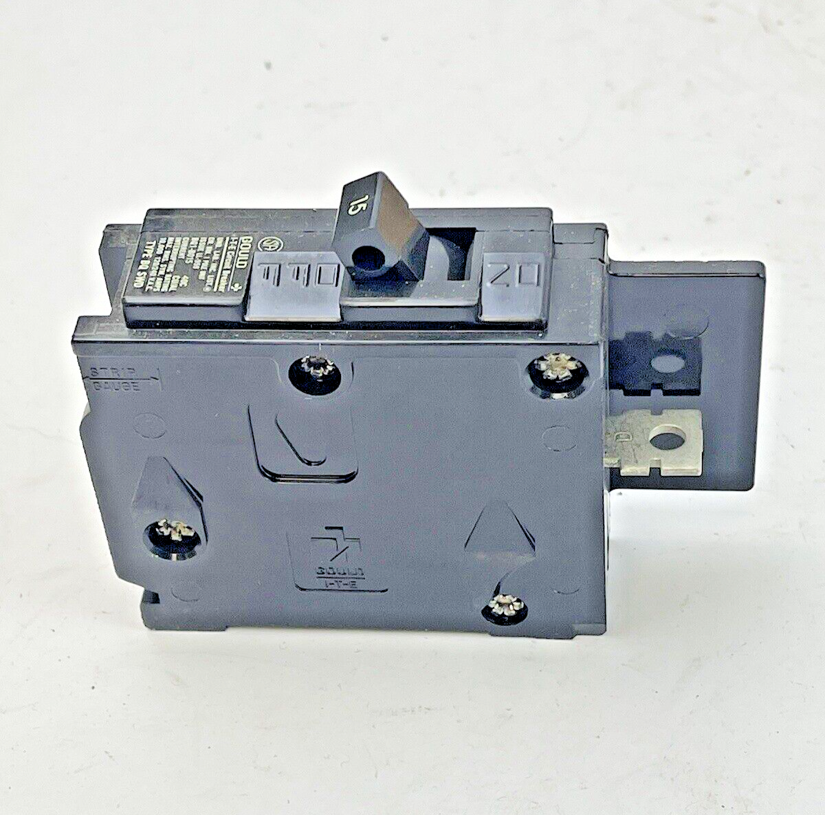 GOULD **BOX OF 6** - BQ1-B015 - BOLT-ON CIRCUIT BREAKERS -15A/1POLE/240VAC - NEW6