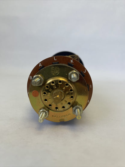 ELECTRO SWITCH CORP 25916LA ROTARY SELECTOR SWITCH 7.5A 125VAC SERIES 252