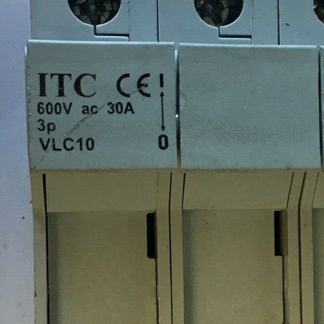 ITC VLC10 FUSE HOLDER LR 106309 600VAC 30A 3P1