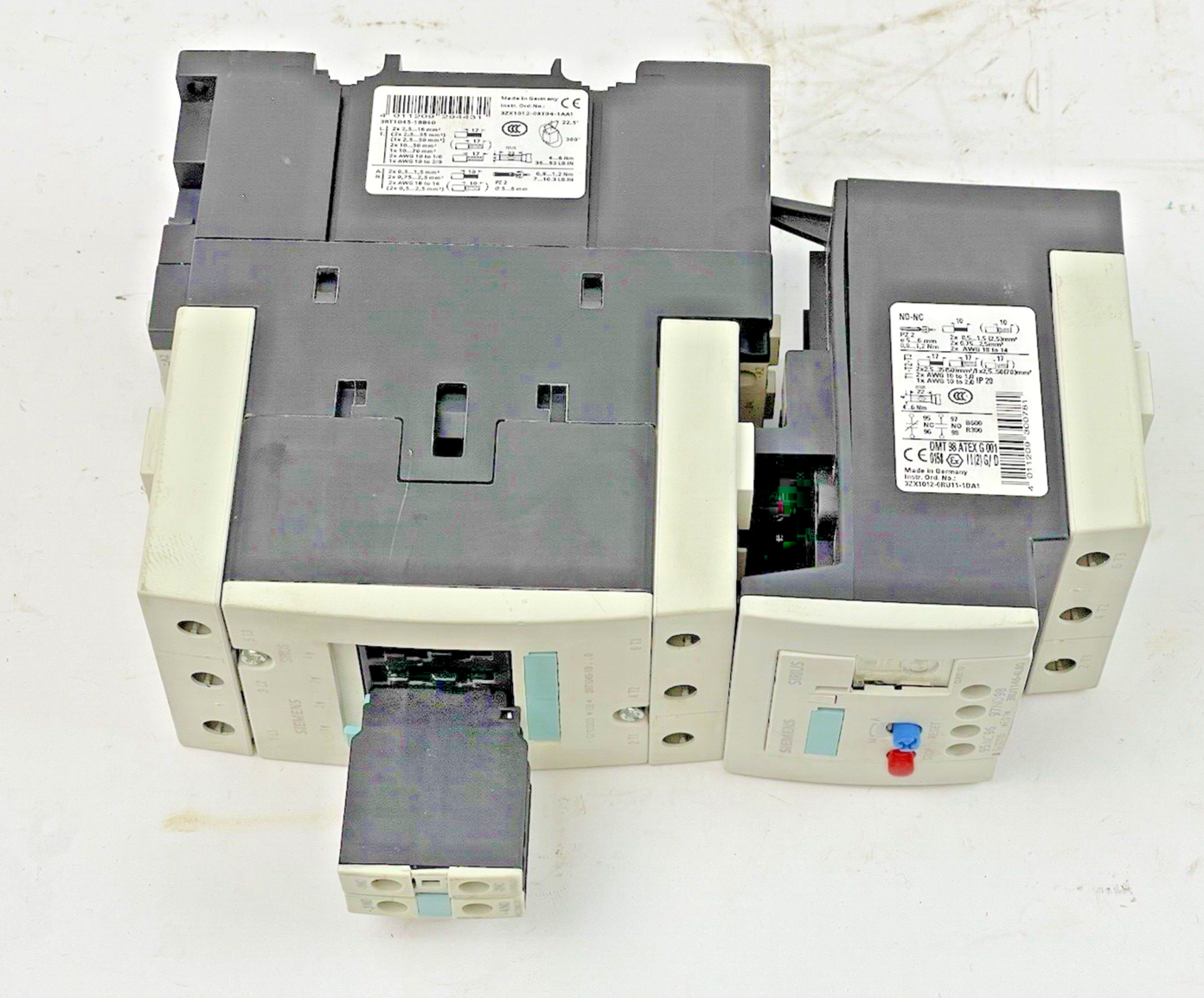 SIEMENS - 3RT1045-1BB40 & 3RU1146-4LB0 & 3RH1921-1CA10 (X2) & 3RT1936-1ER009